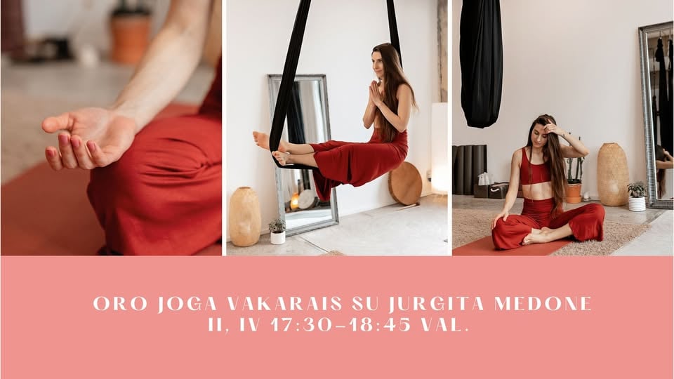 Aerial yoga para mujeres con Jurgita Medone