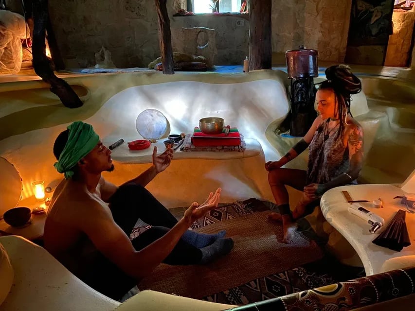 Ceremonia de atardecer de ayahuasca