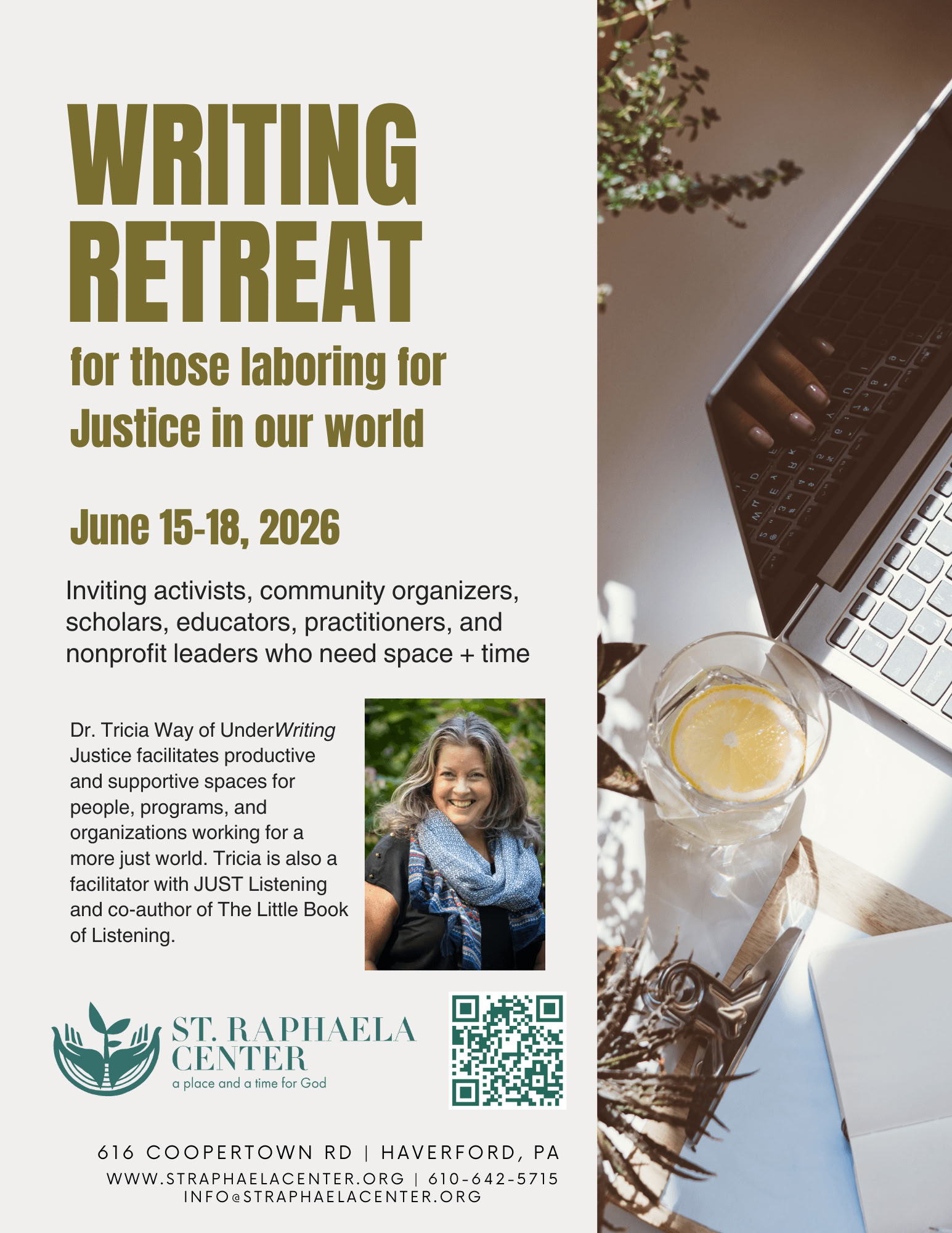 Writing Retreat: para aquellos que trabajan por la Justicia en nuestro mundo