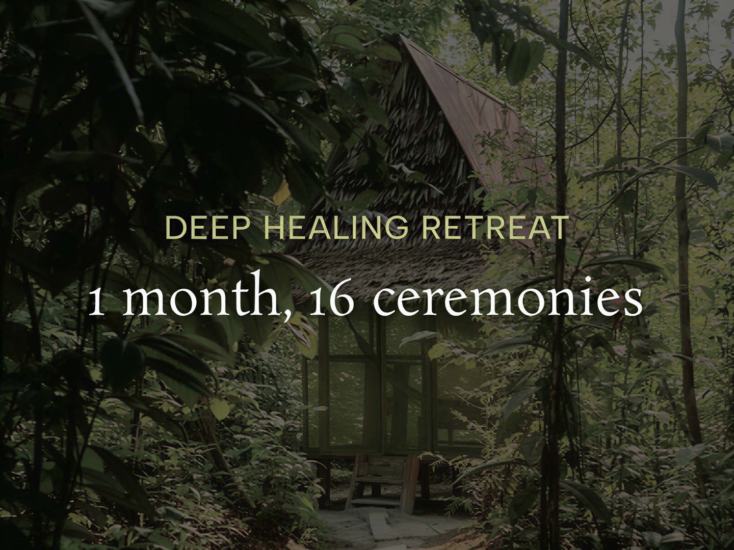 Deep Healing Retiro (1 month)