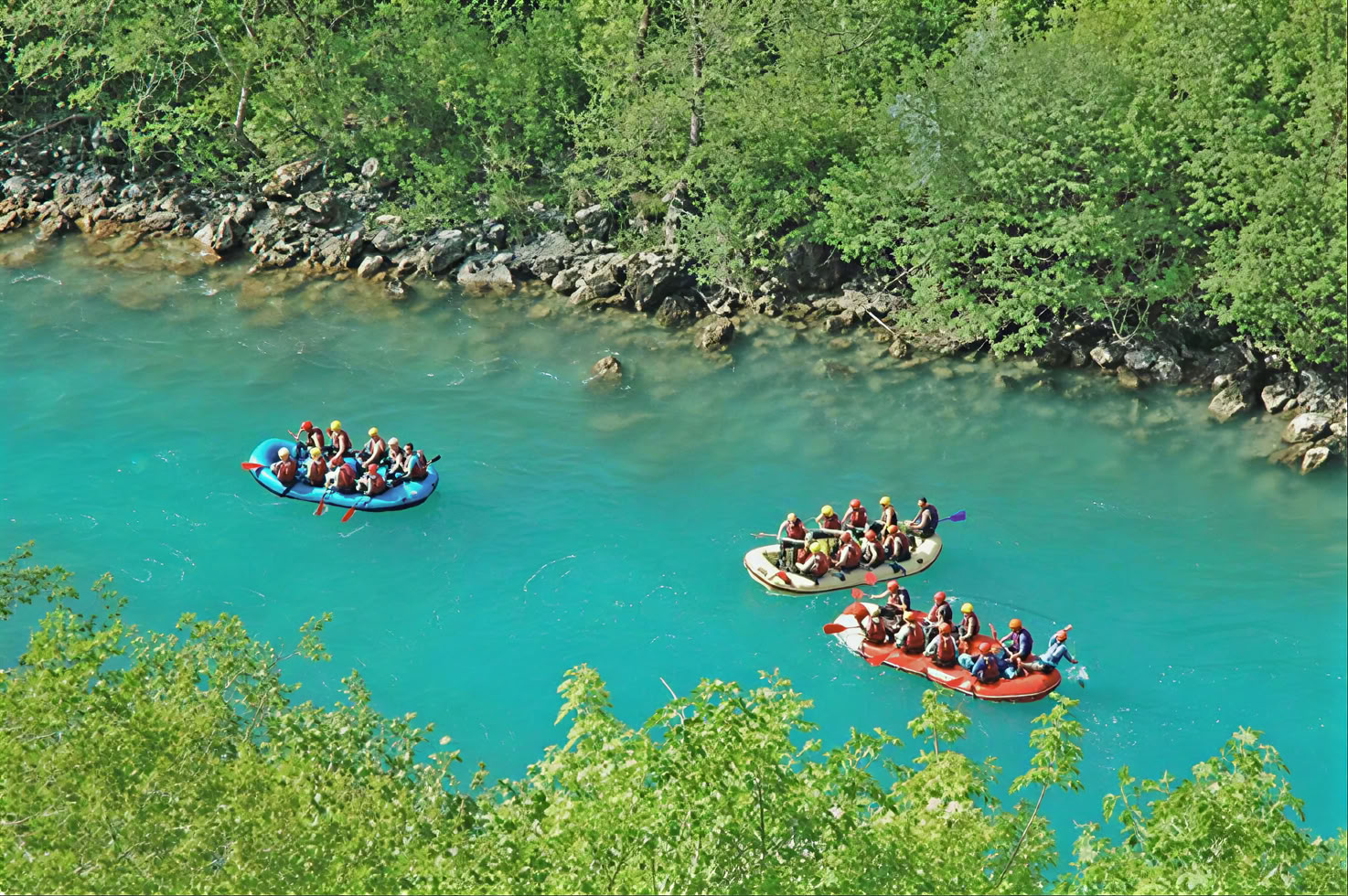 Tour de rafting de dos días de Tara