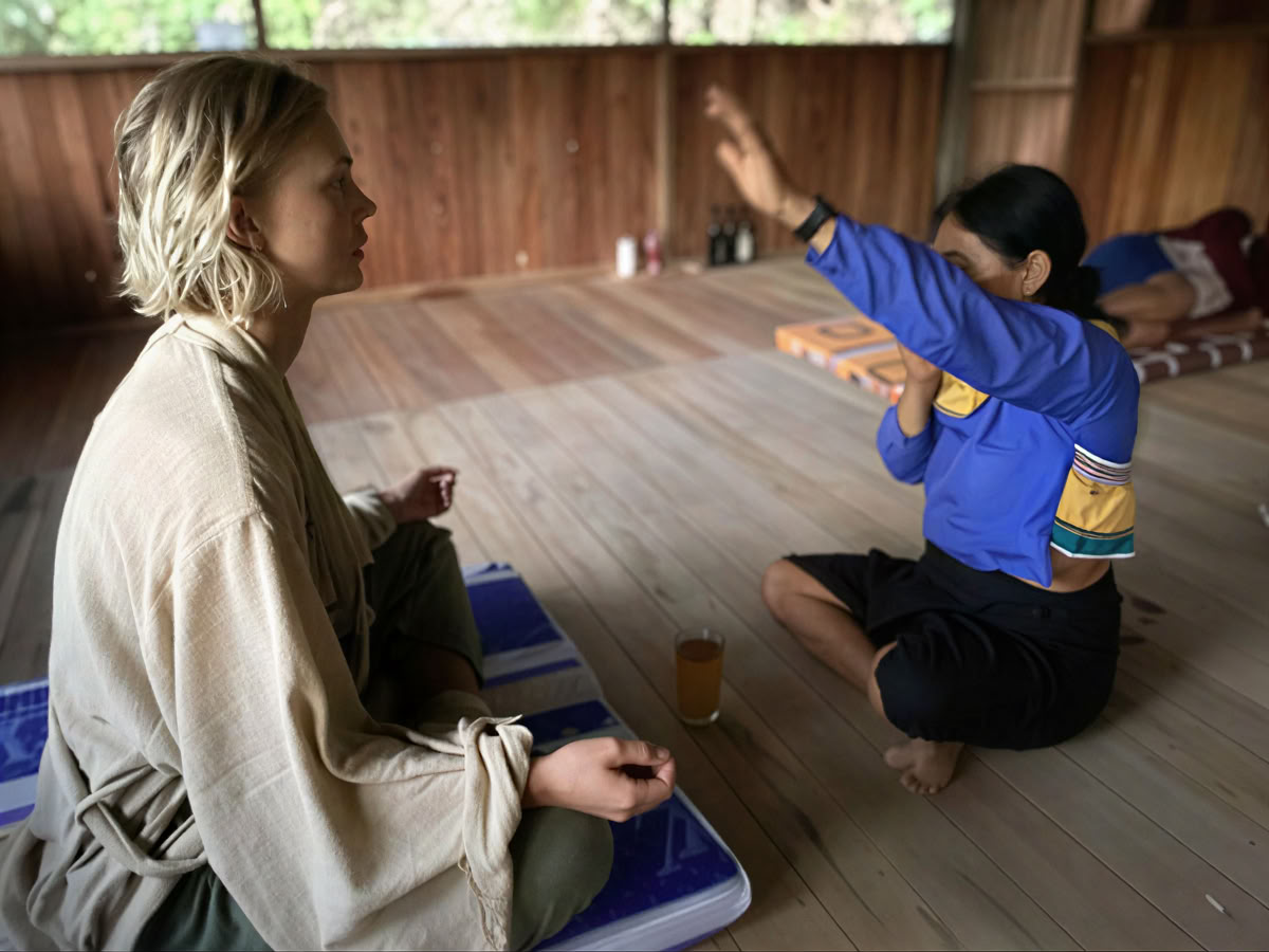 Ceremonia ritual de ayahuasca