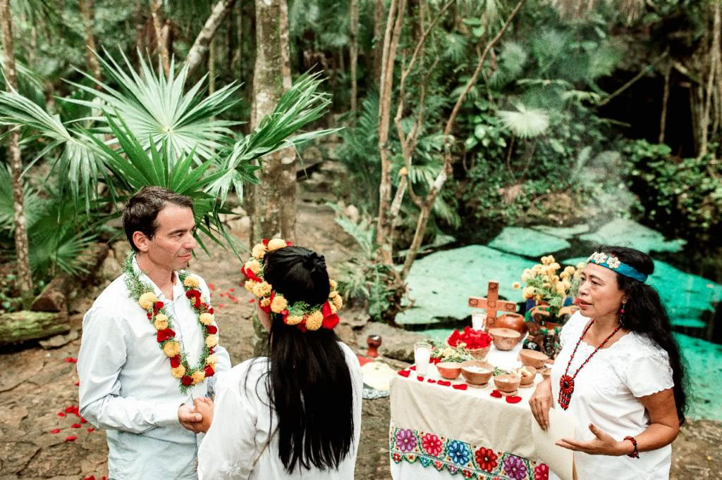 Ceremonia tradicional de unión matrimonial maya