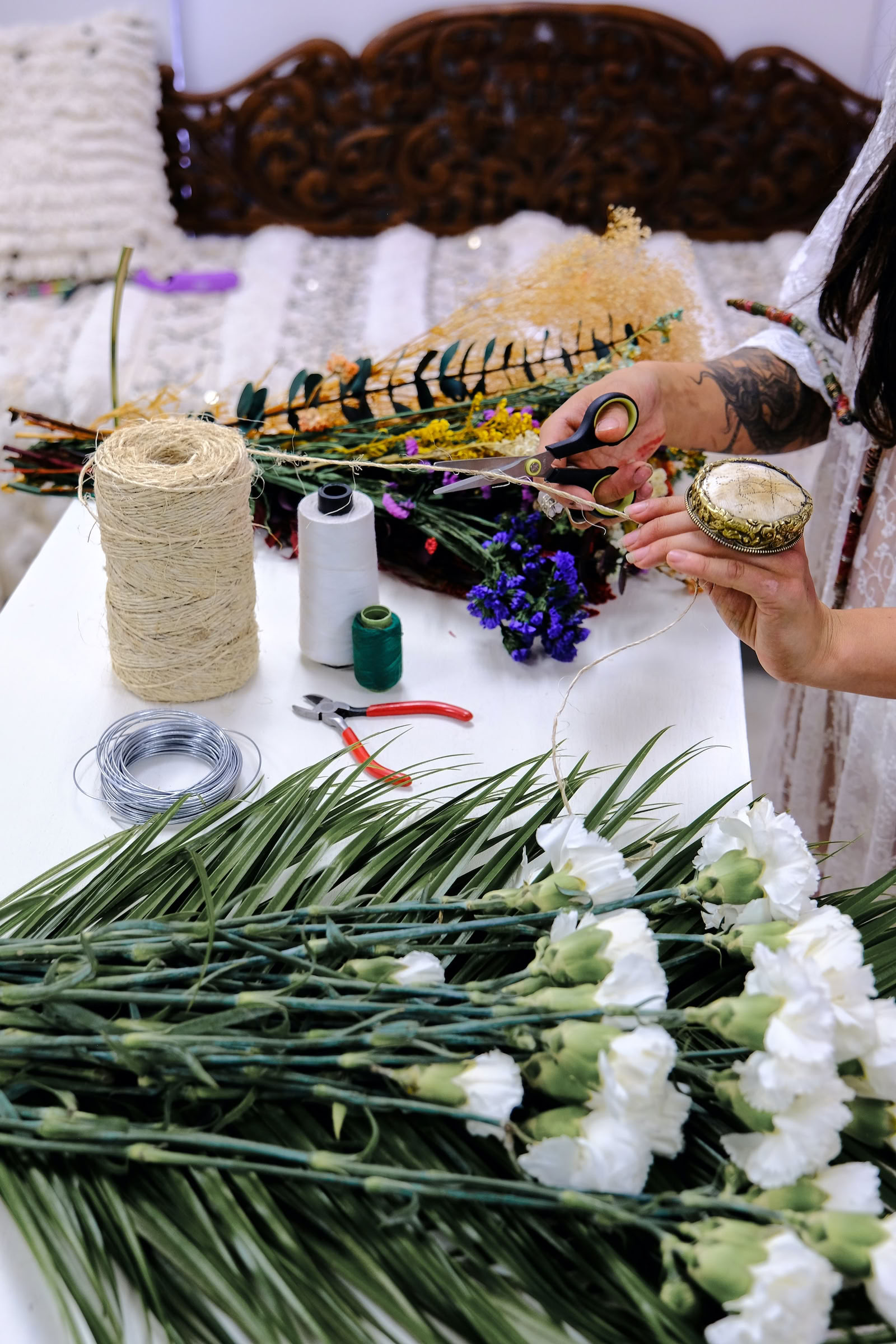 Taller de coronas florales