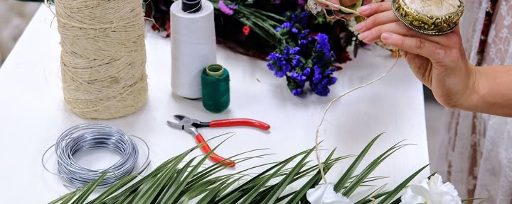 Taller de coronas florales