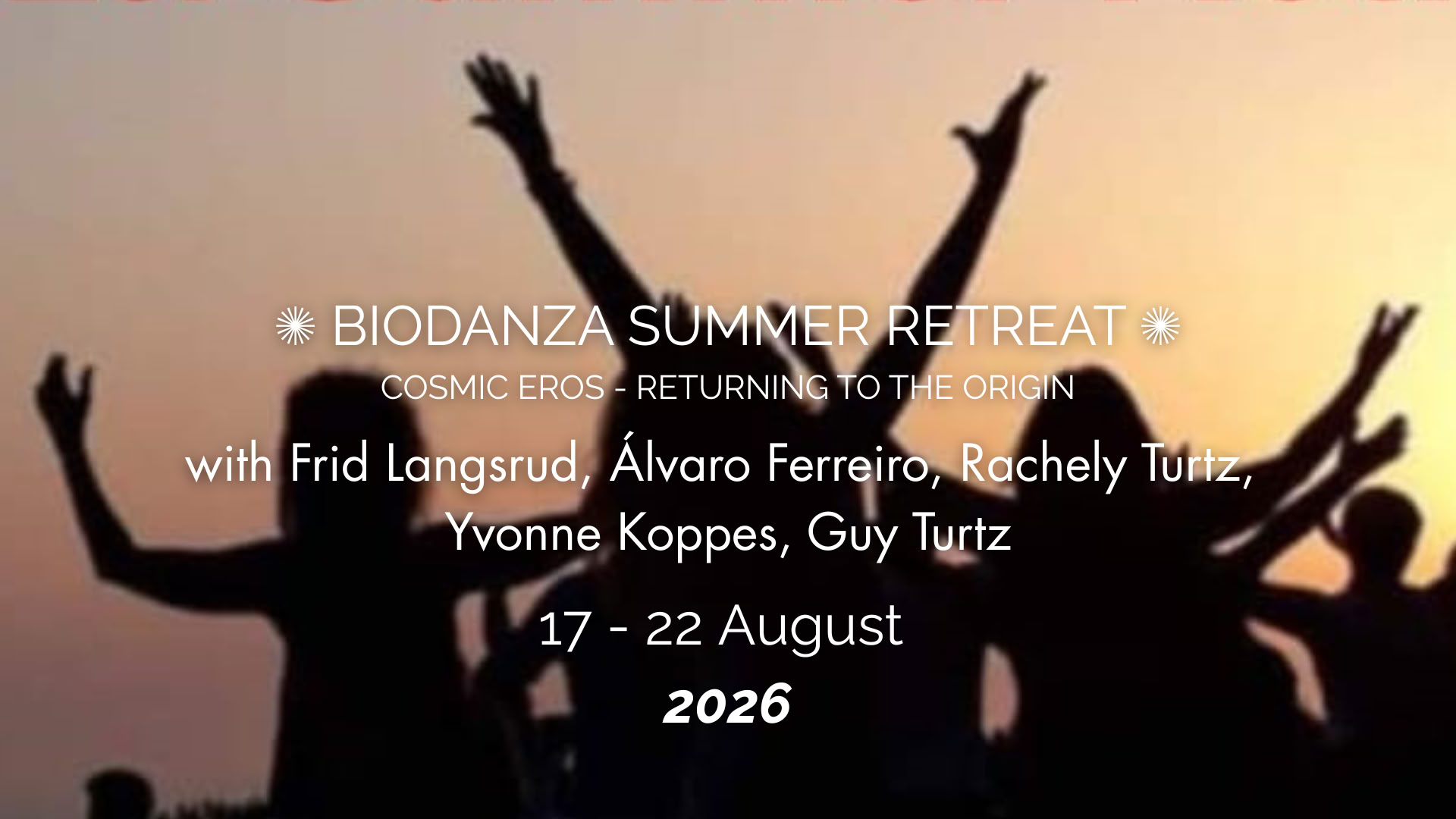 BIODANZA RETIRO DE VERANO