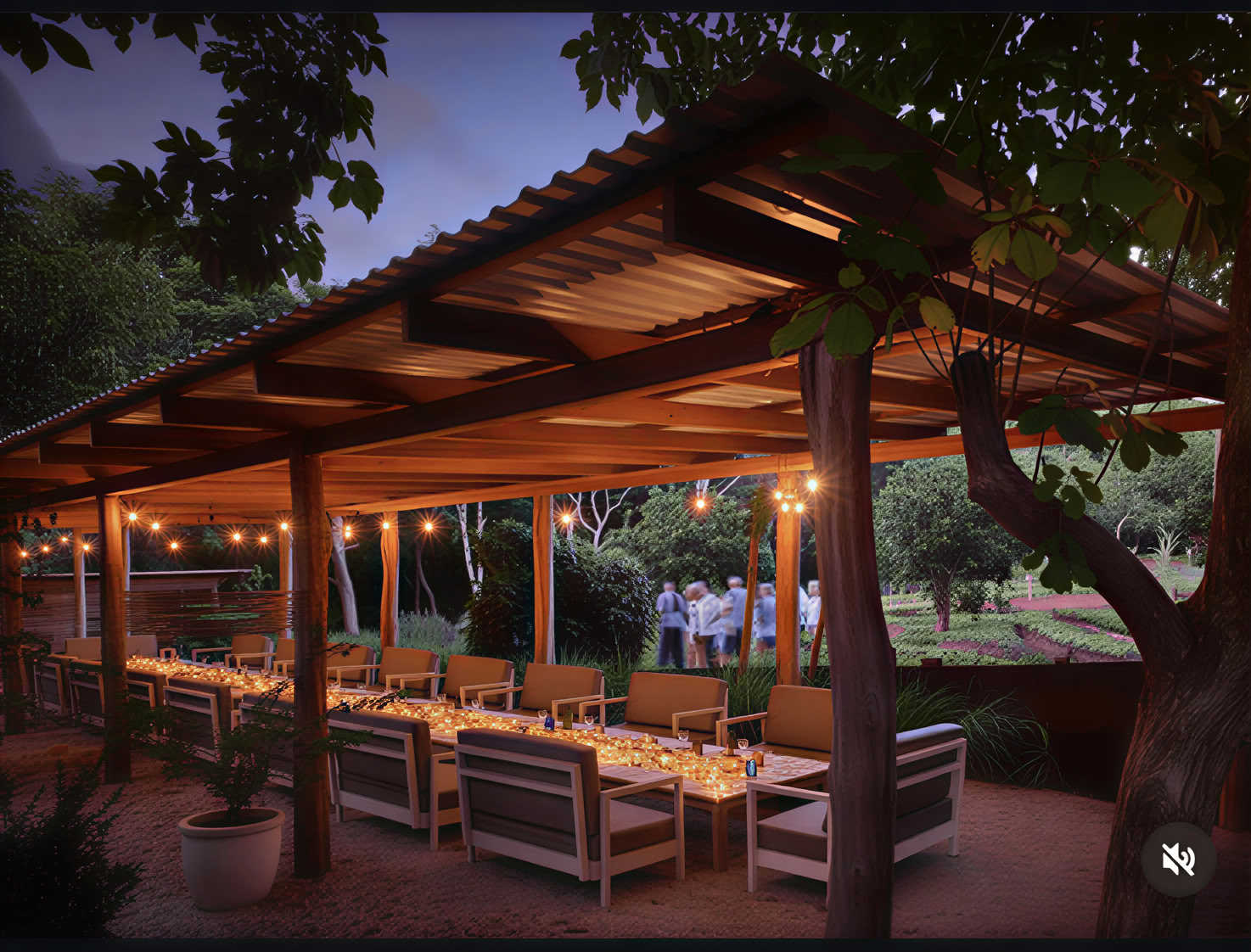 Cena de la granja a la mesa