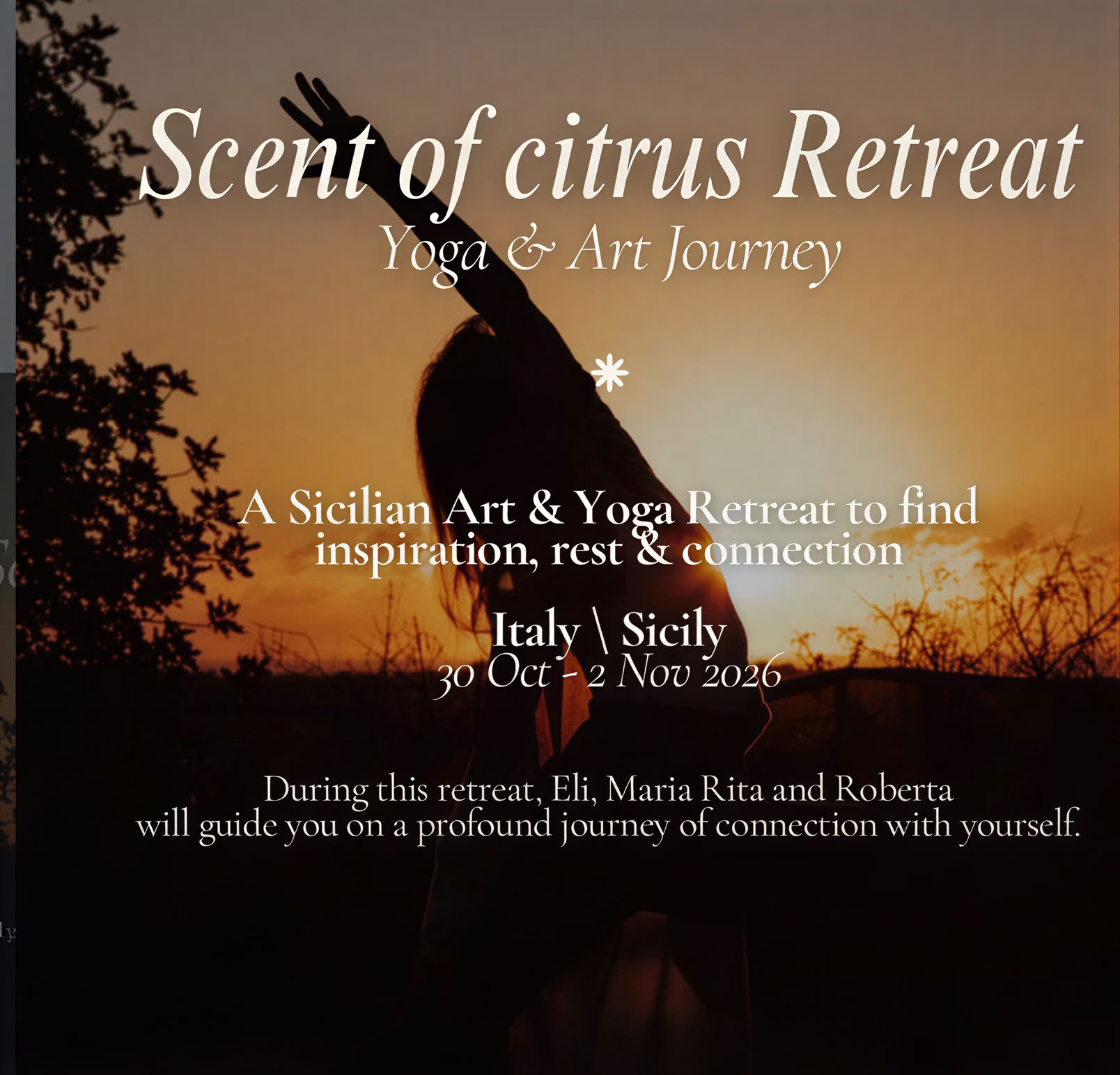 Scent of citrus Retiro – yoga&art jorney