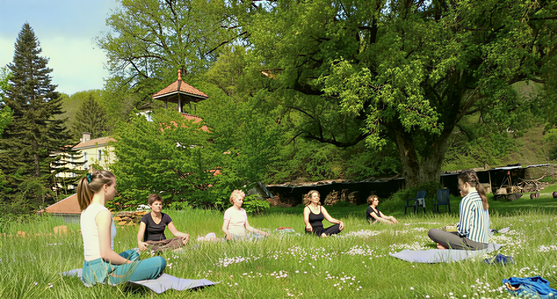 Yoga y meditación caminando
