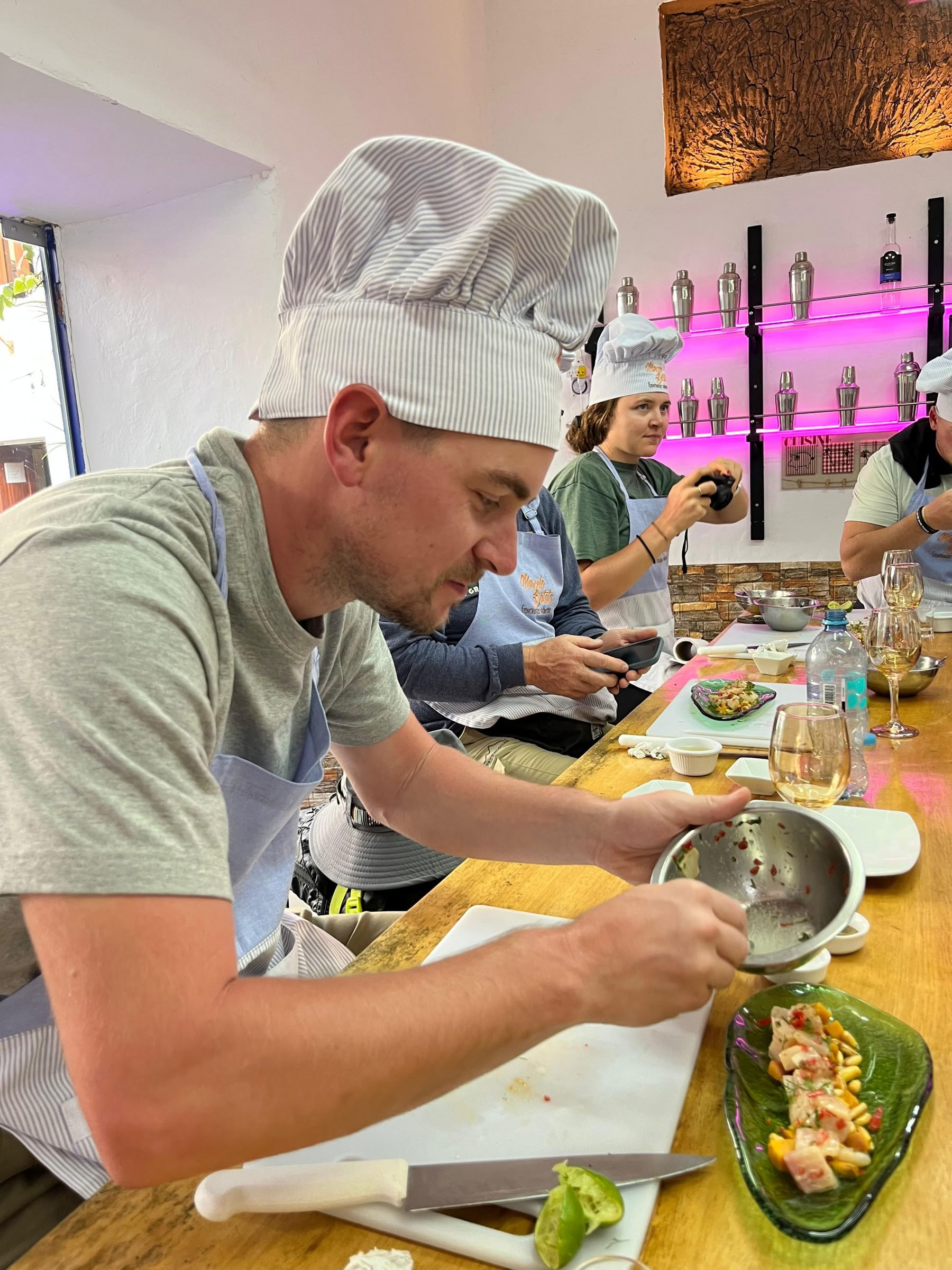 Clase corta de inmersión culinaria