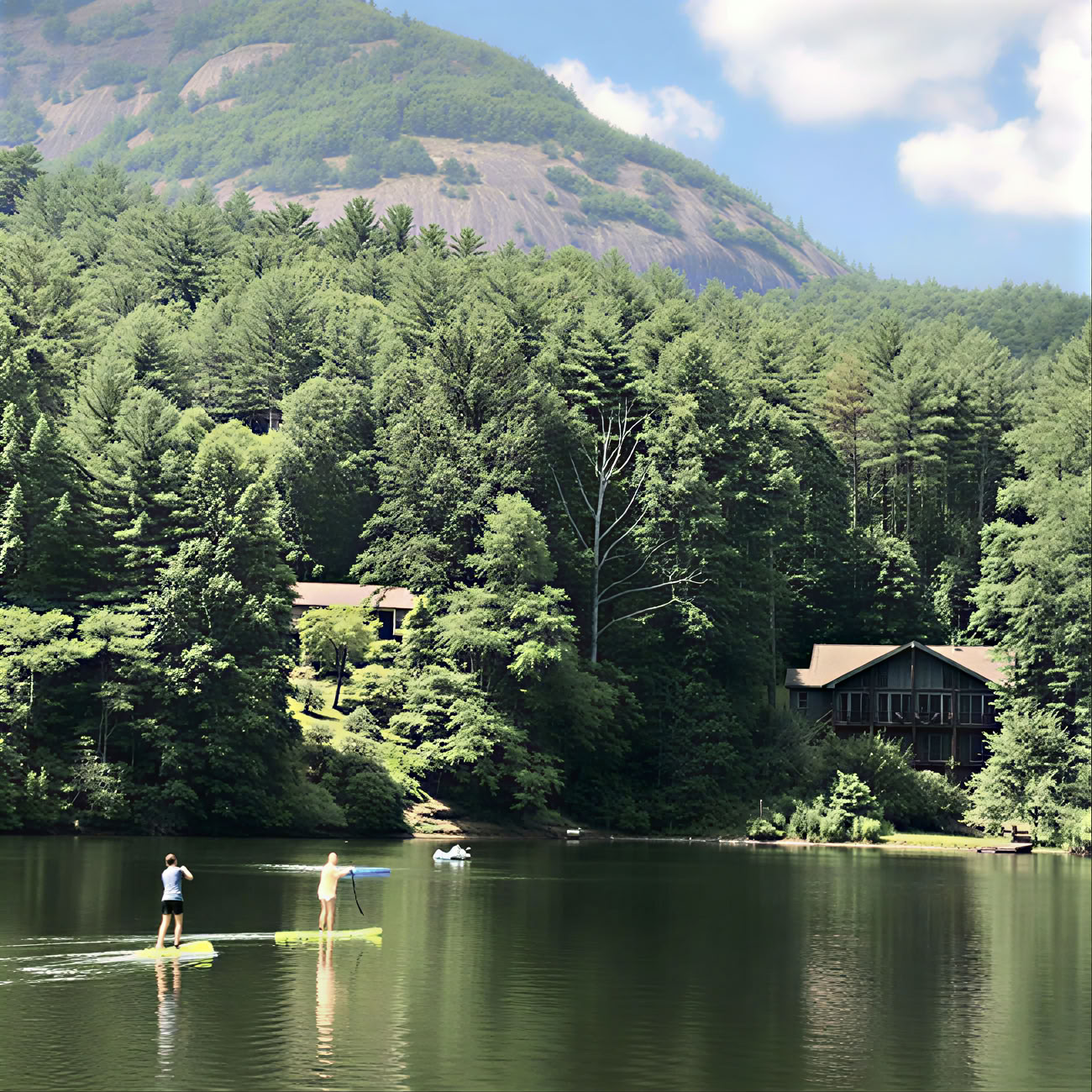 Paddle boarding en Holly Berry Lake, Carolina del Norte