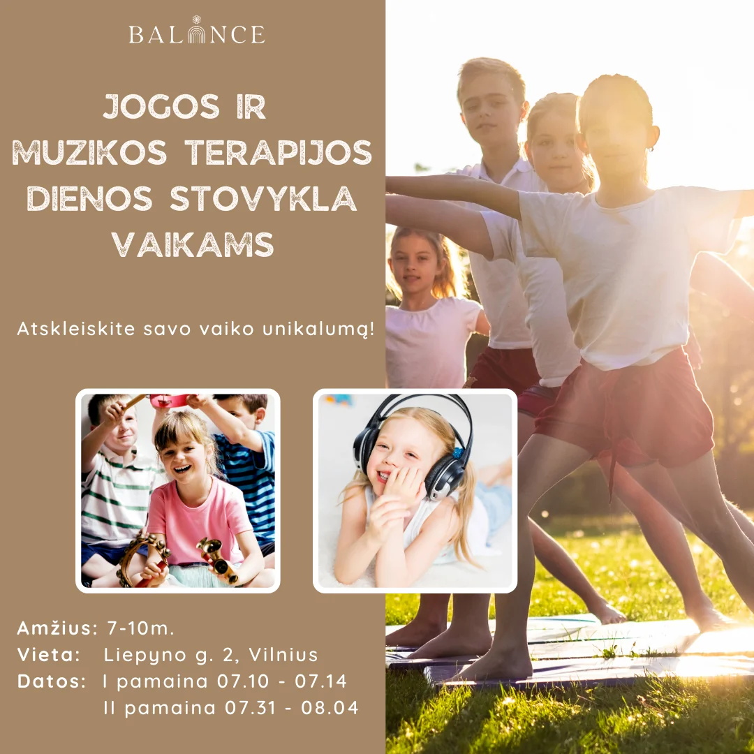 Campamento diurno de yoga y musicoterapia para niños – 07.31 - 08.04 (Kotryna and Laura)