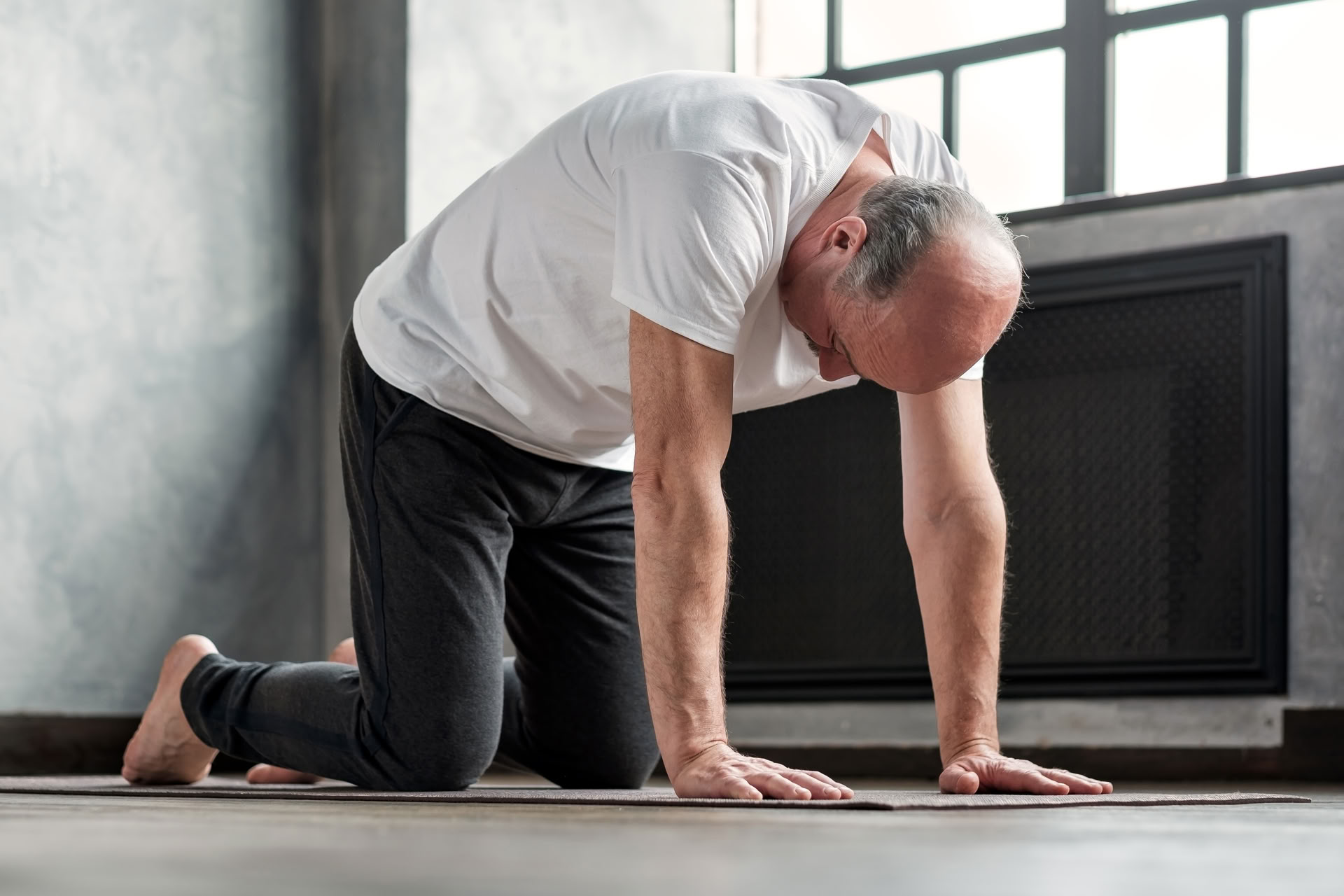 Sesión de terapia de yoga