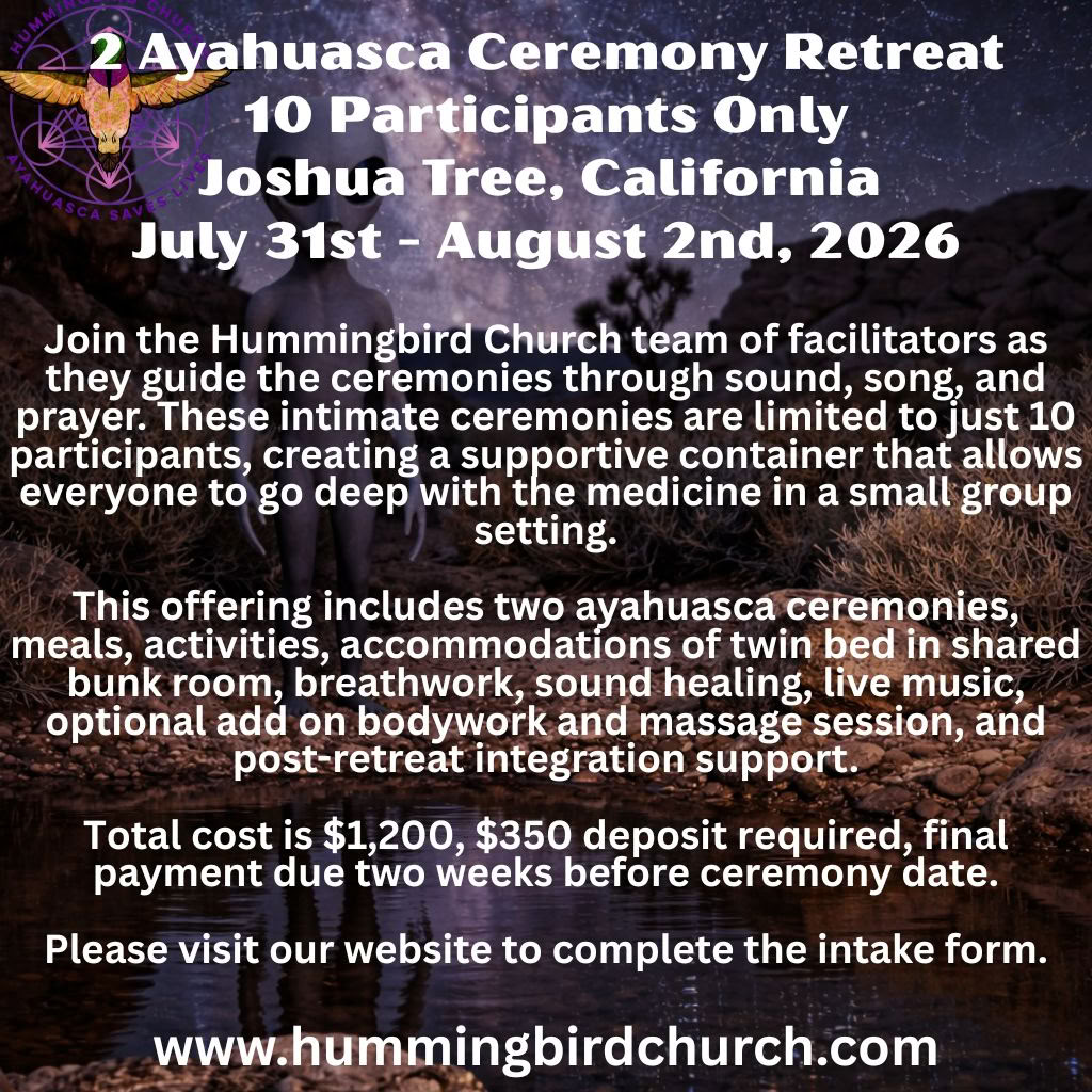 10 Participantes Solamente - Joshua Tree, California - 31 de julio - 2 de agosto de 2026