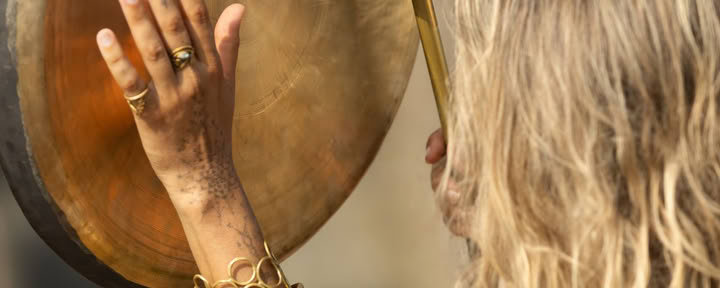 Meditación con gong