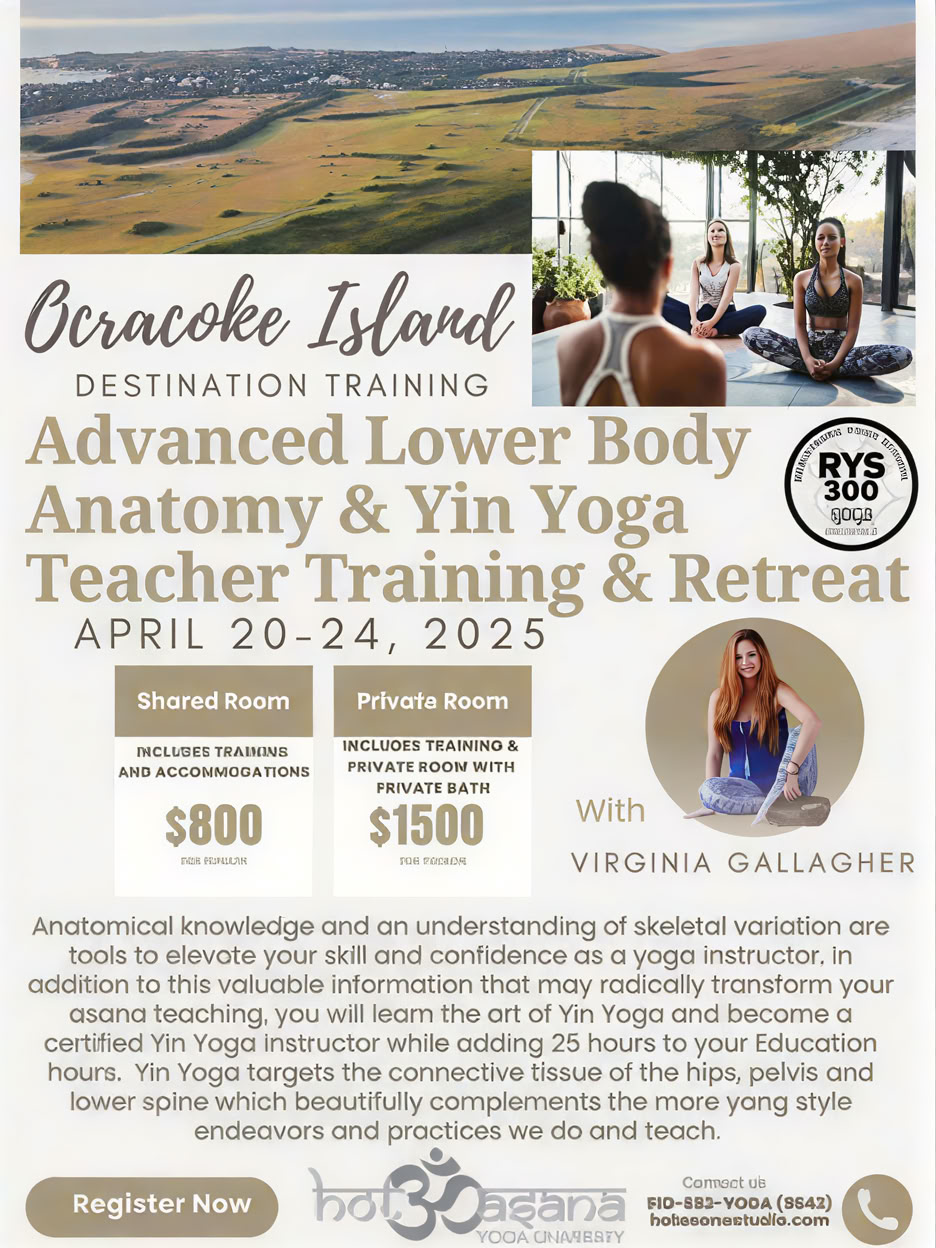 25 Horas | Certificación Avanzada de Anatomía del Tren Inferior y Yin Yoga en COS