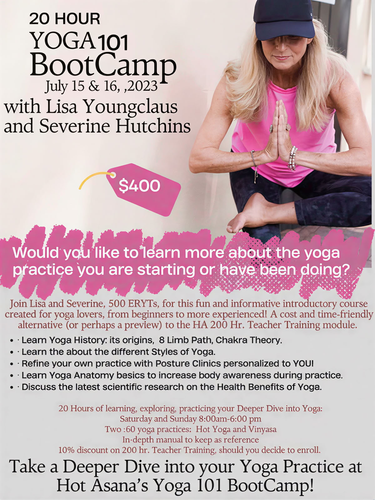 Yoga 101 Bootcamp: una inmersión profunda en aprender más sobre tu práctica de yoga