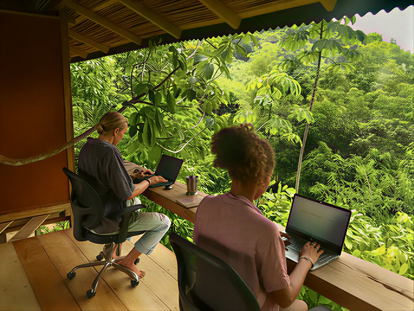 Espacio de coworking rural