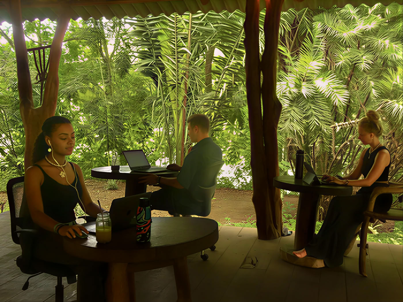 Espacio de coworking rural