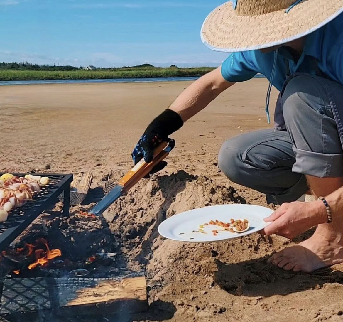 Banquete en la playa