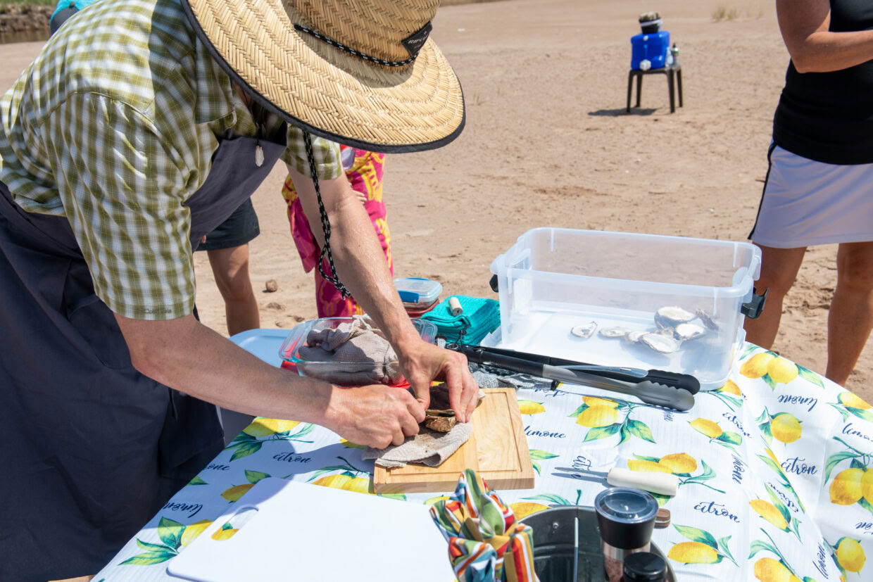 Banquete en la playa
