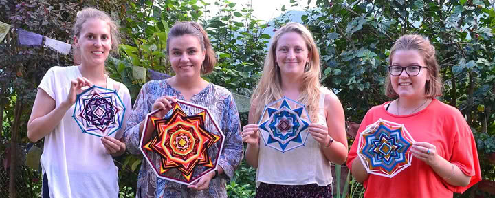 Retiro de creación de mandalas