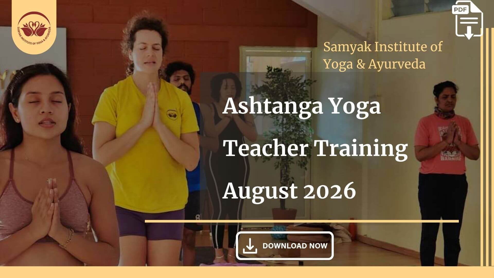 Formación de profesores de Ashtanga Yoga - agosto de 2026