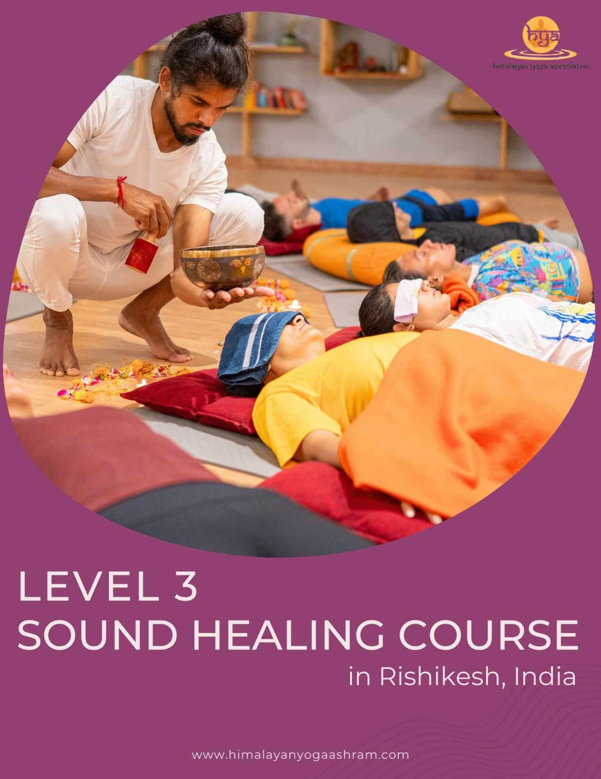 Curso de sanación con sonido nivel 1, 2 y 3 en Rishikesh, India HYA