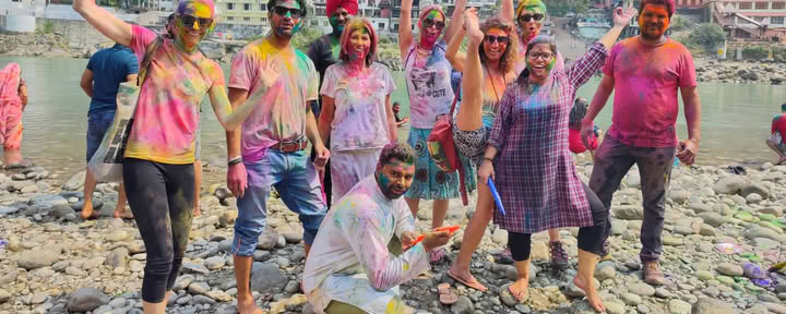Retiro del Festival Holi en India