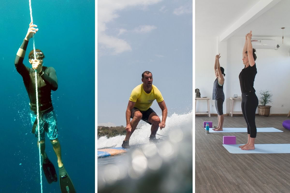 6 días de apnea, surf y yoga