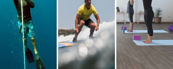 6 días de apnea, surf y yoga
