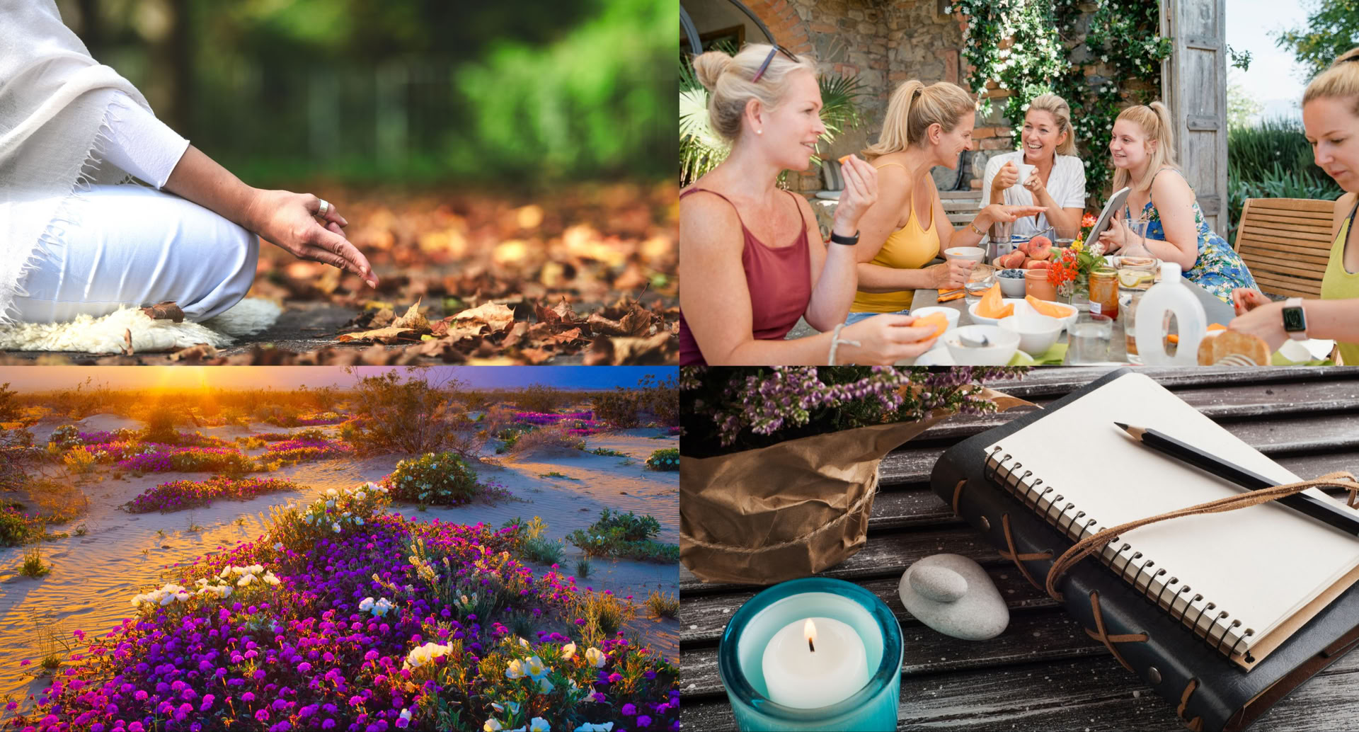 Retiro de 4 días de mindfulness y escritura de diario para mujeres de lujo
