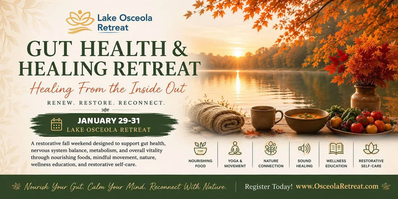 Retiro de salud intestinal y sanación — Lake Osceola Retreat