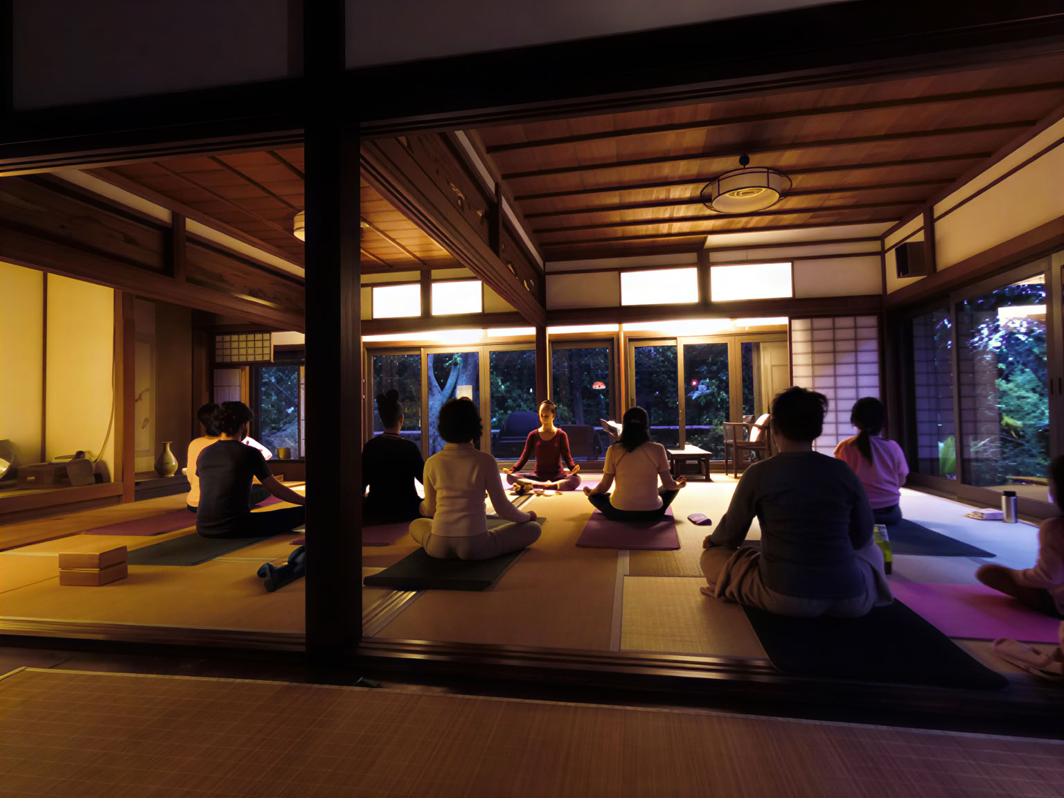 Retiro de meditación y yoga de atención plena en silencio