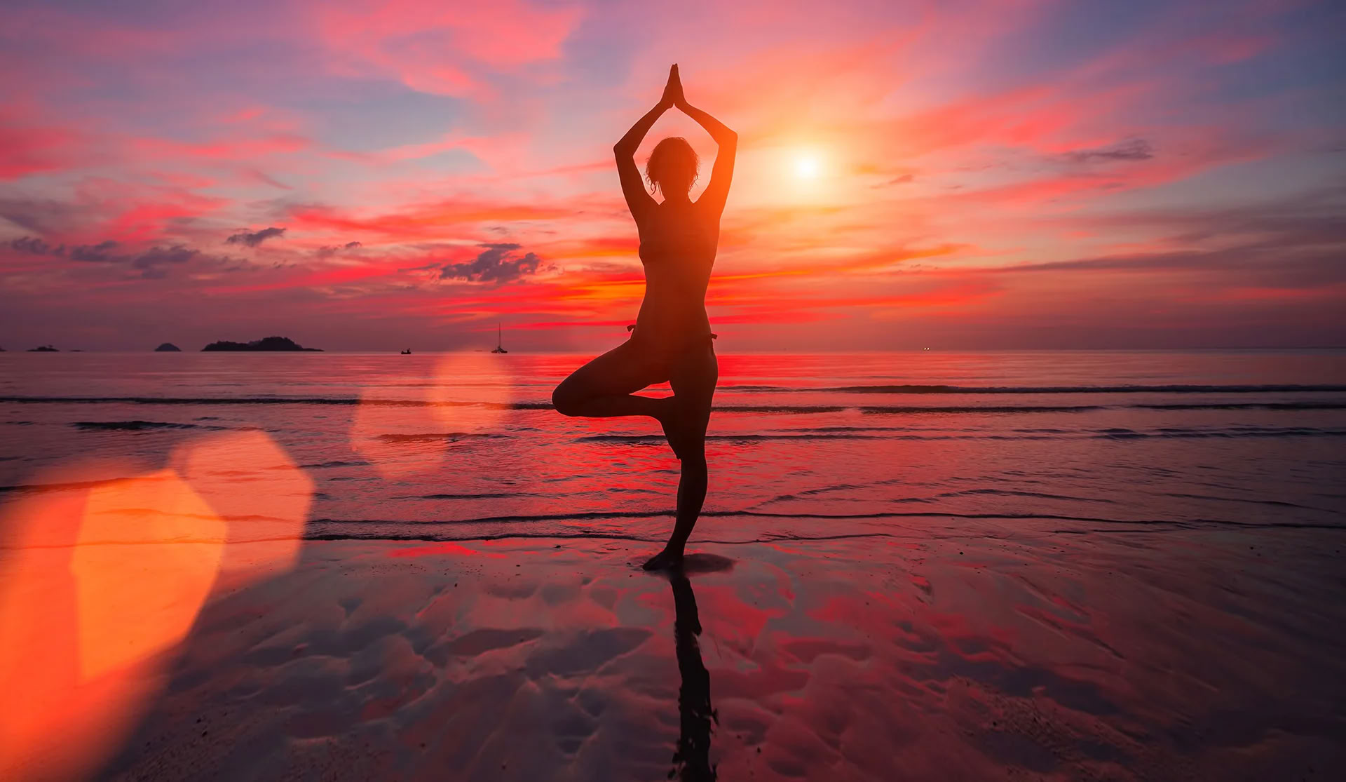 Yoga en la playa