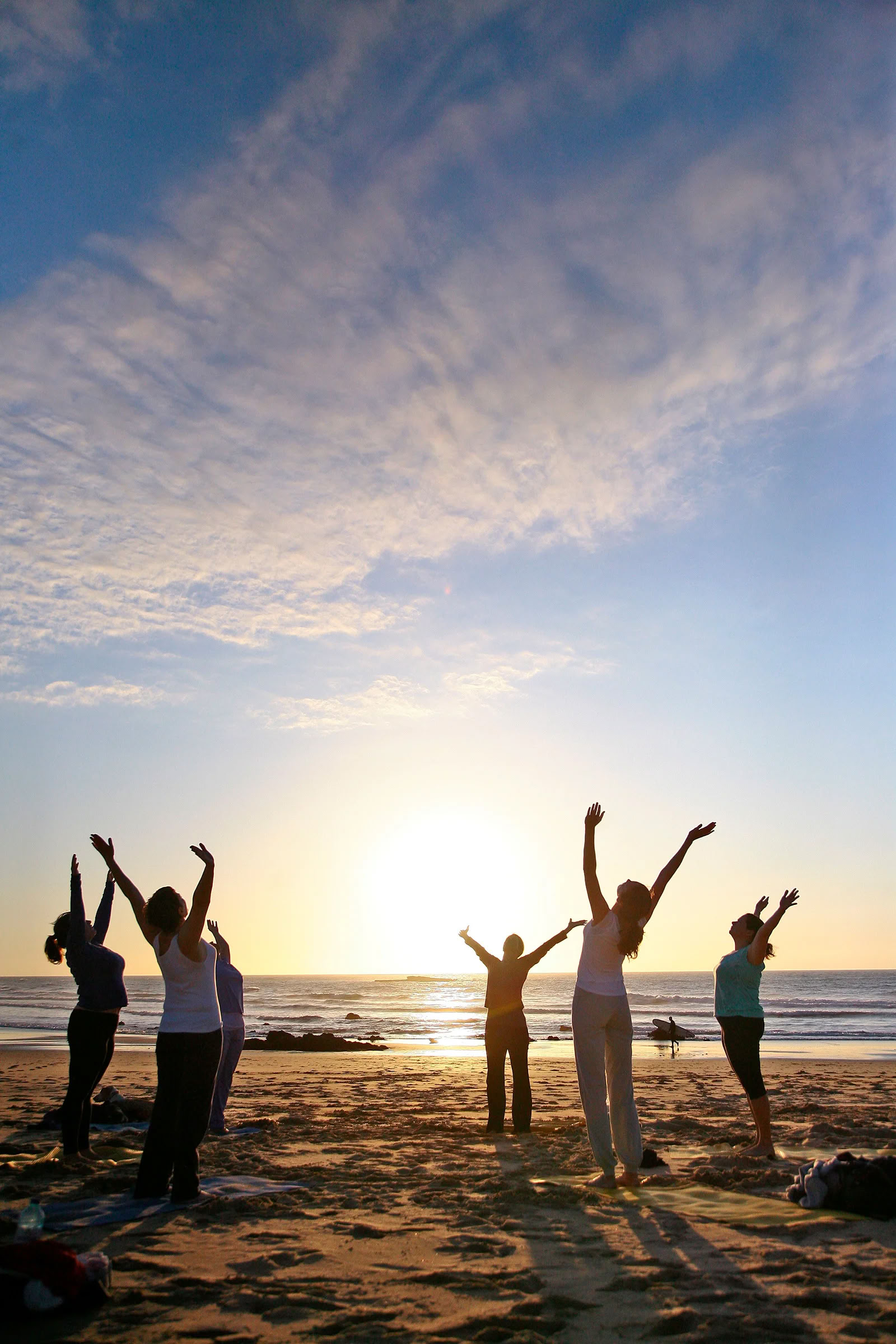 Yoga en la playa