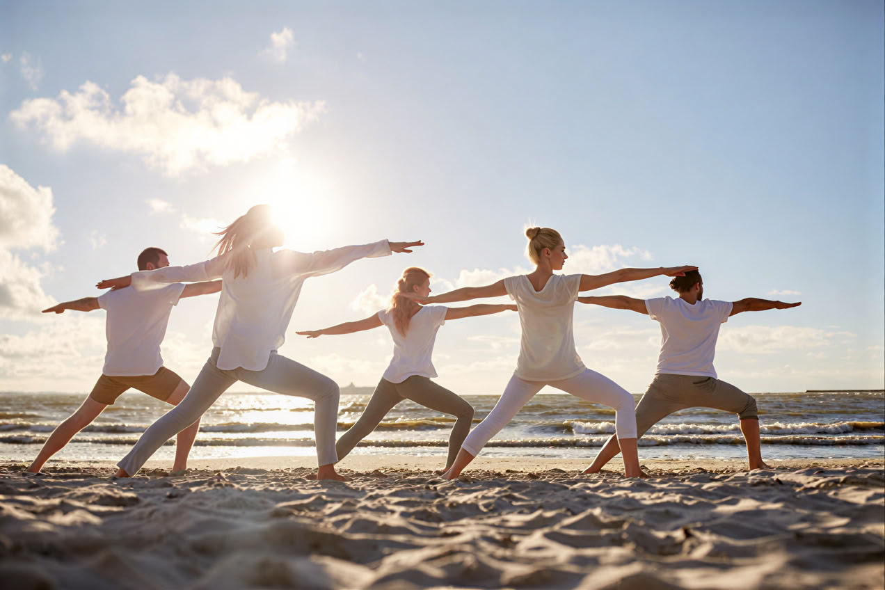 Yoga en la playa