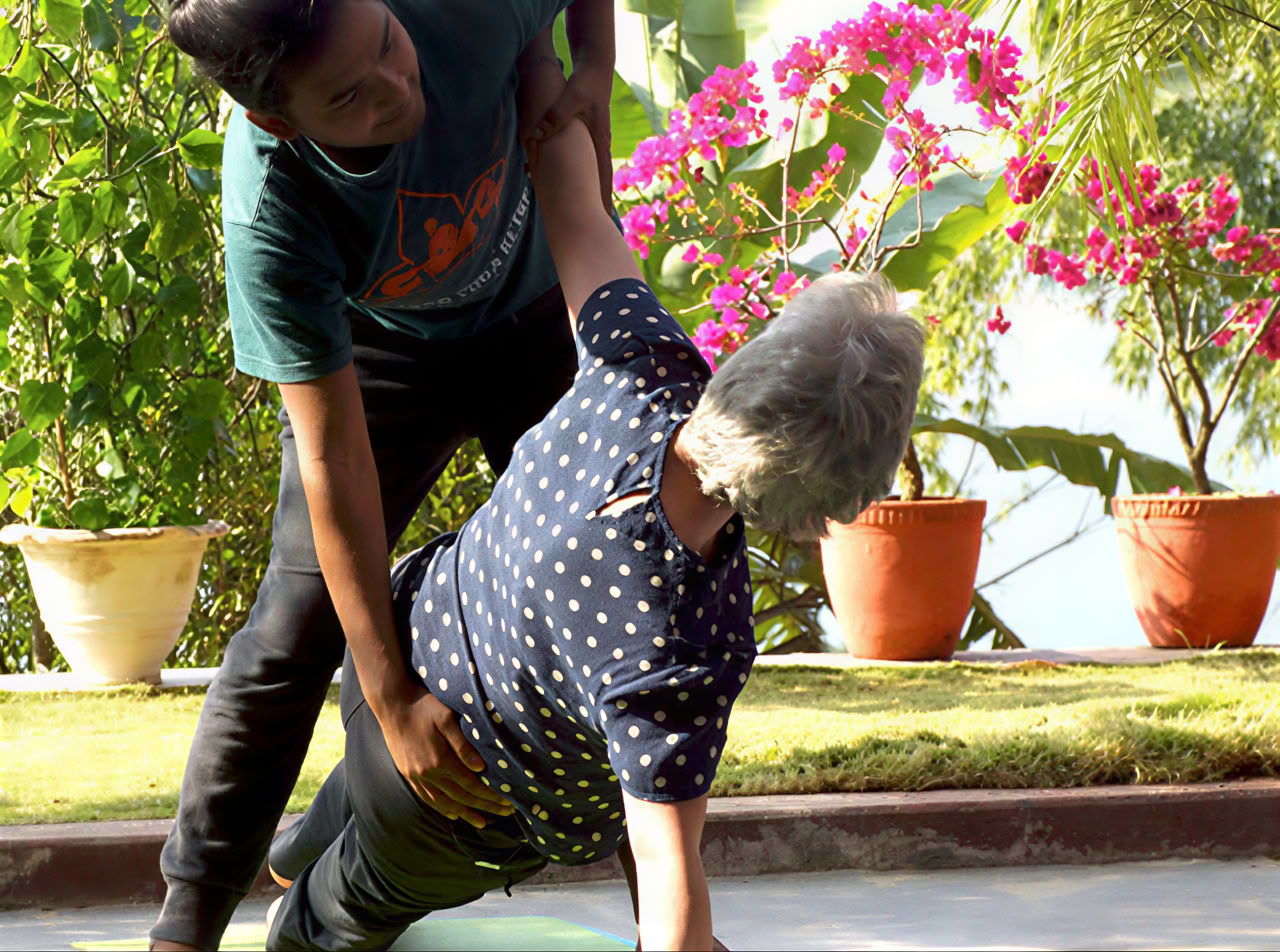 Sesión privada de yoga