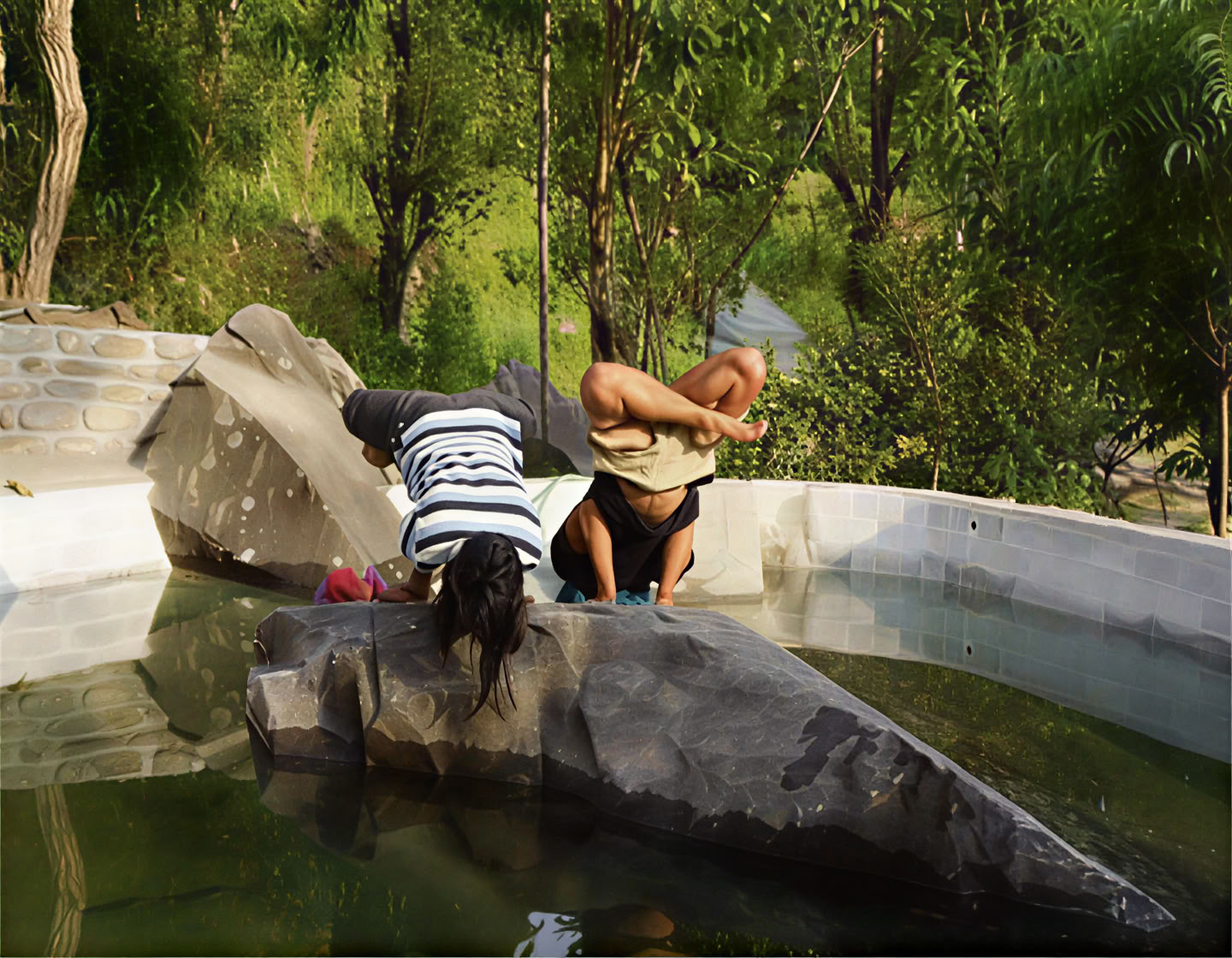 Clase de hatha yoga en Pokhara
