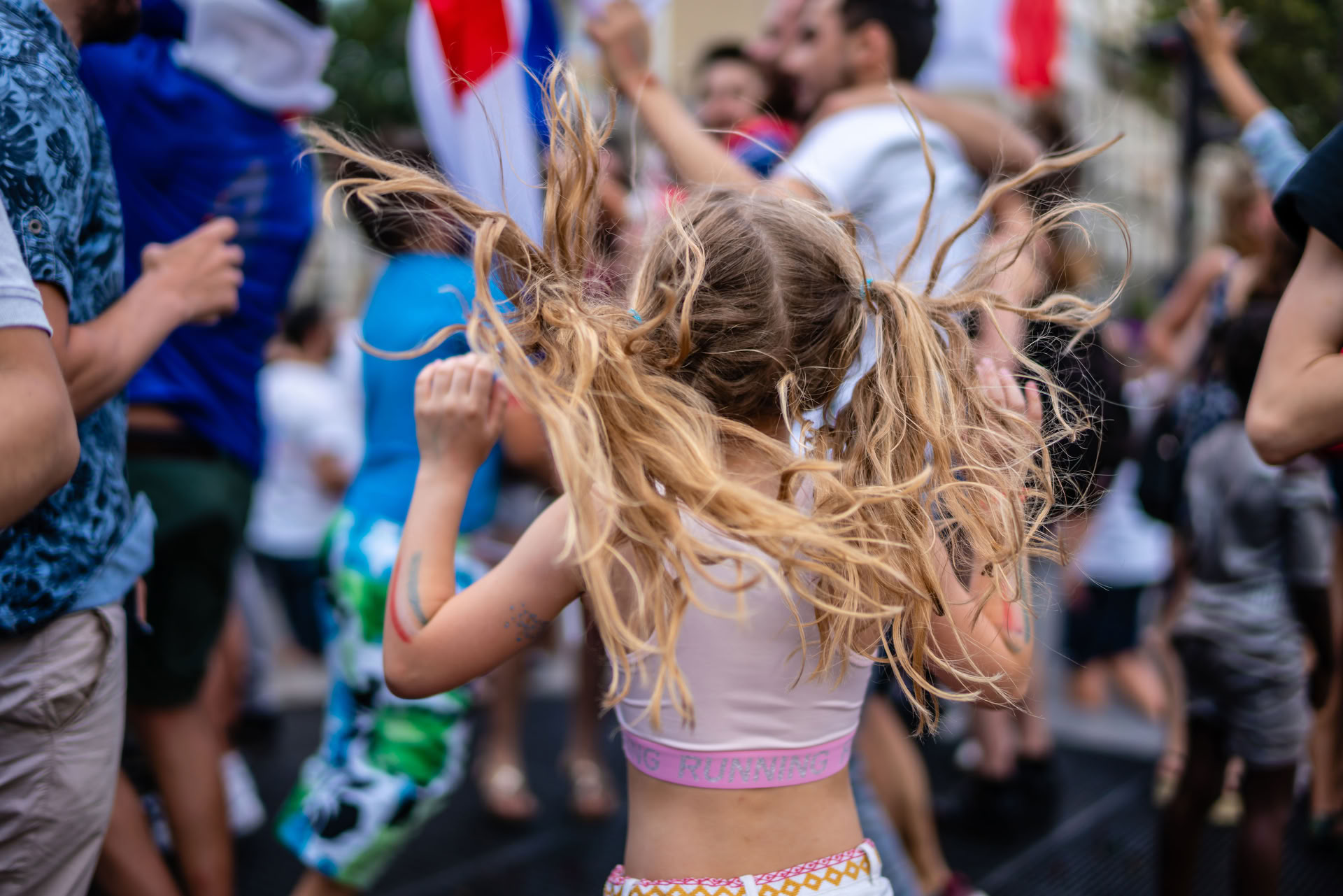 Baile extático en familia