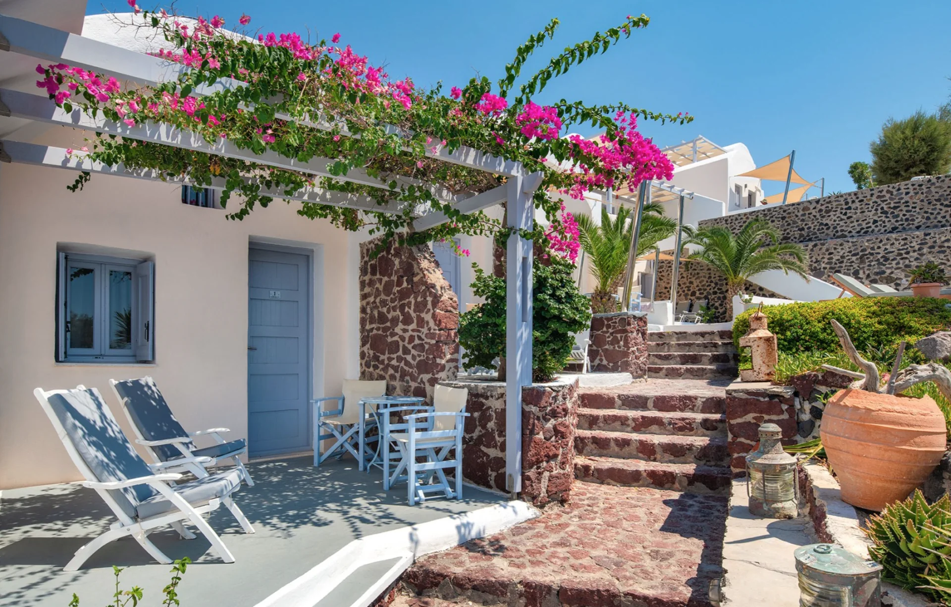 Vacaciones de yoga en Santorini
