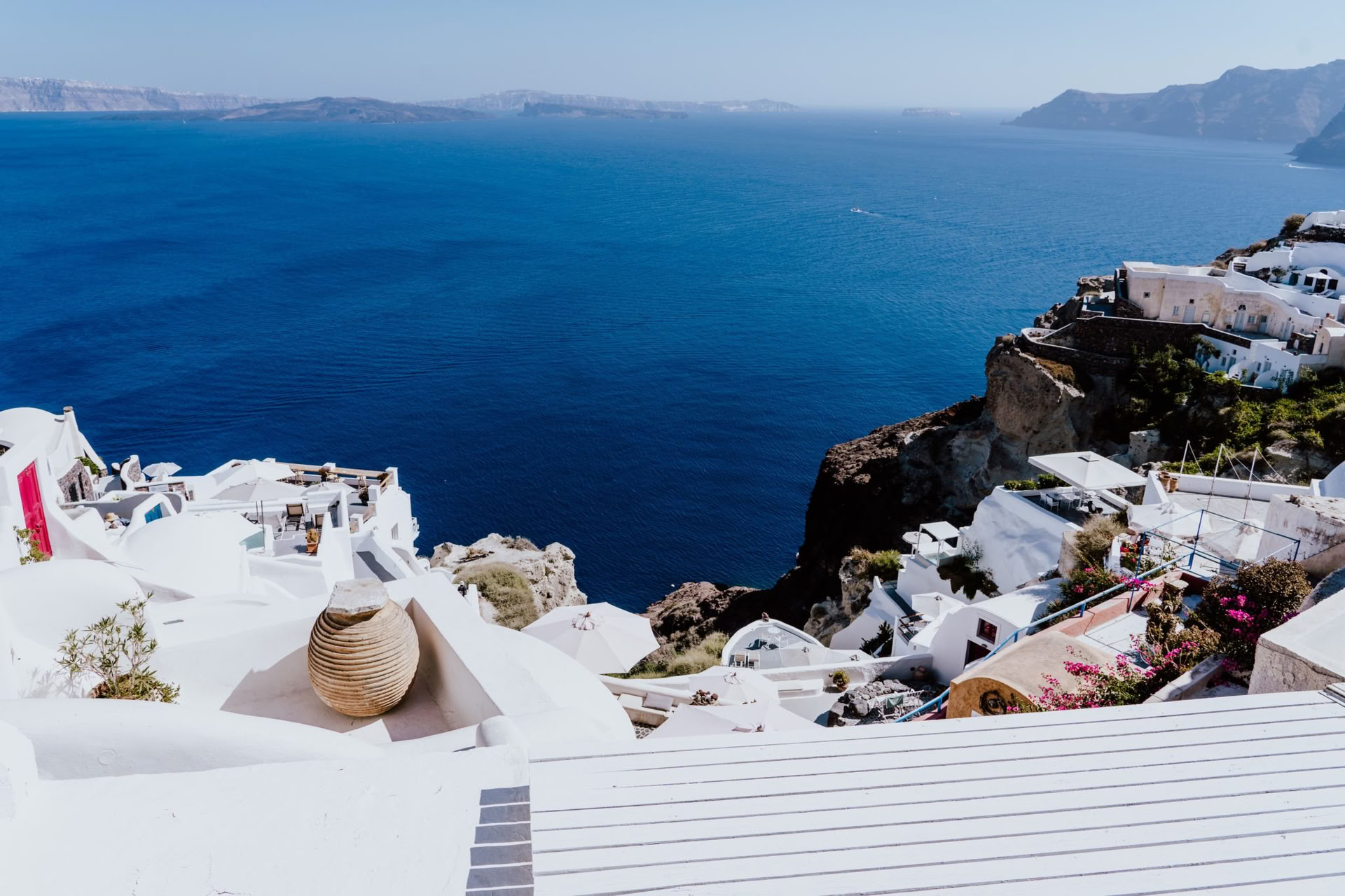 Vacaciones de yoga en Santorini