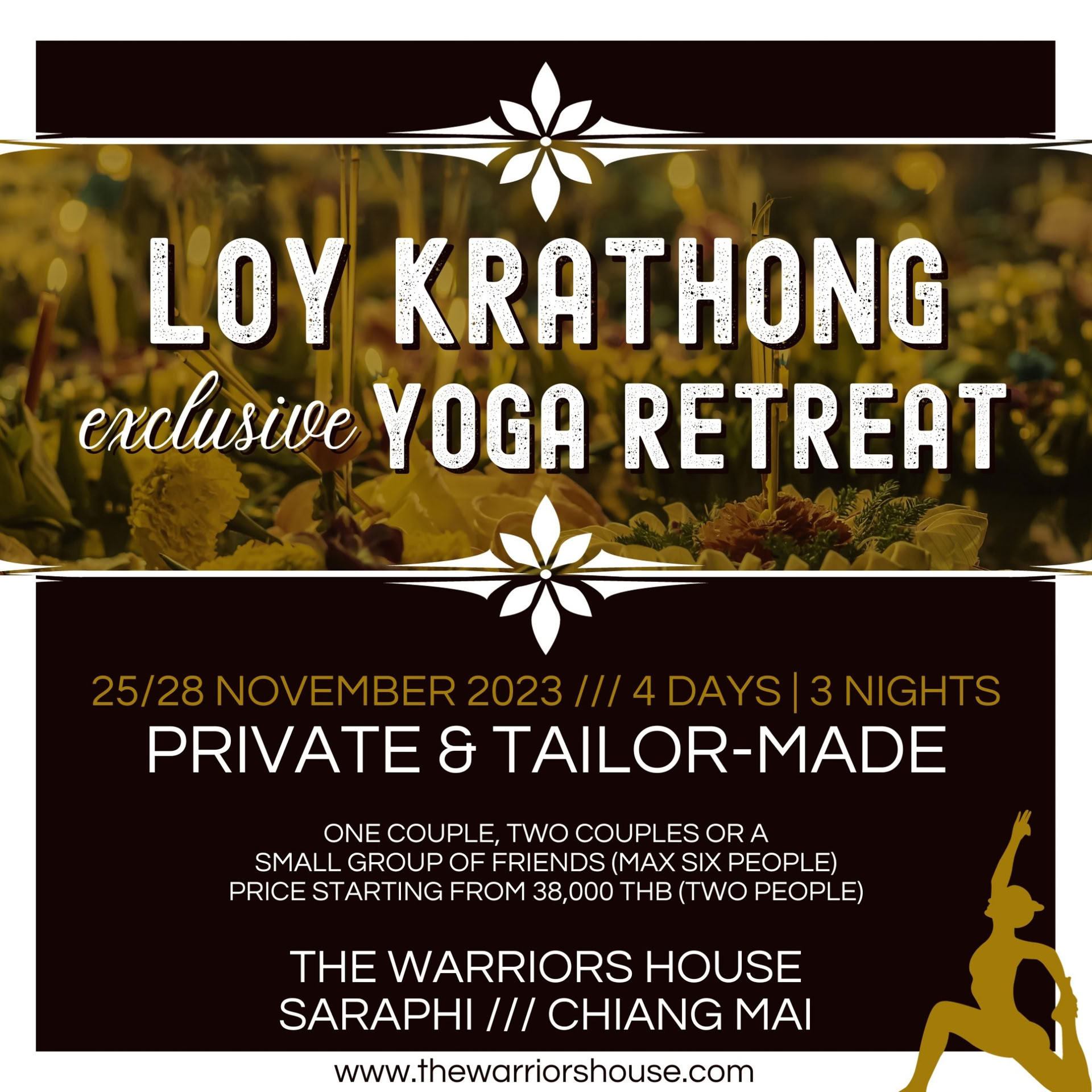 Retiro exclusivo de yoga Loy Krathong