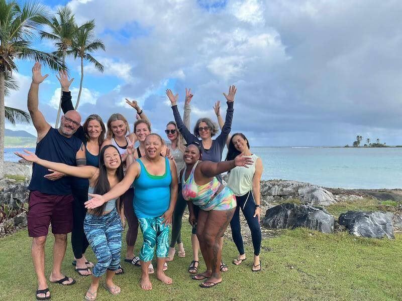 Retiro de yoga invernal dichoso en la República Dominicana