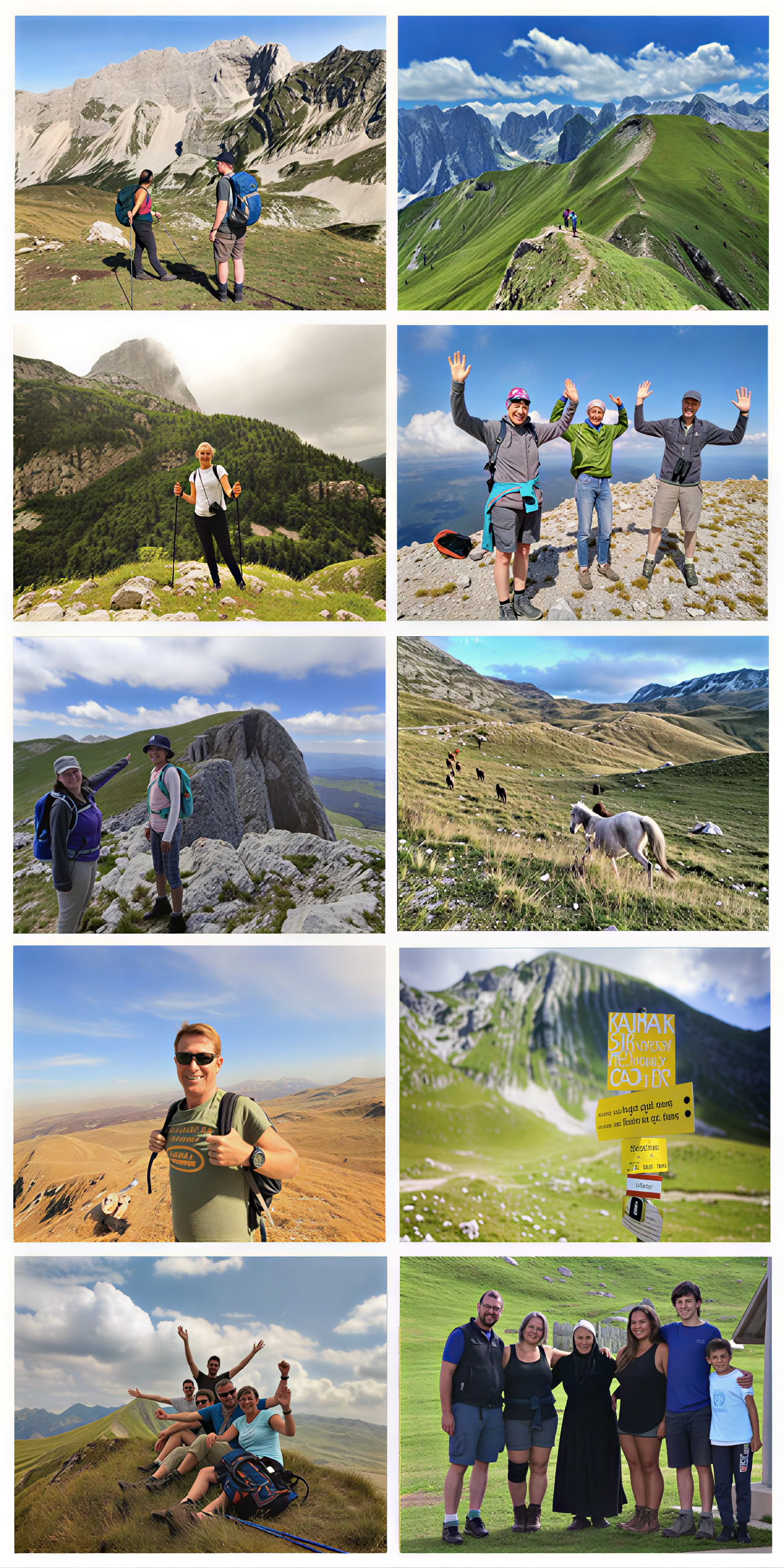 Vacaciones de senderismo de montaña de 7 días en Montenegro