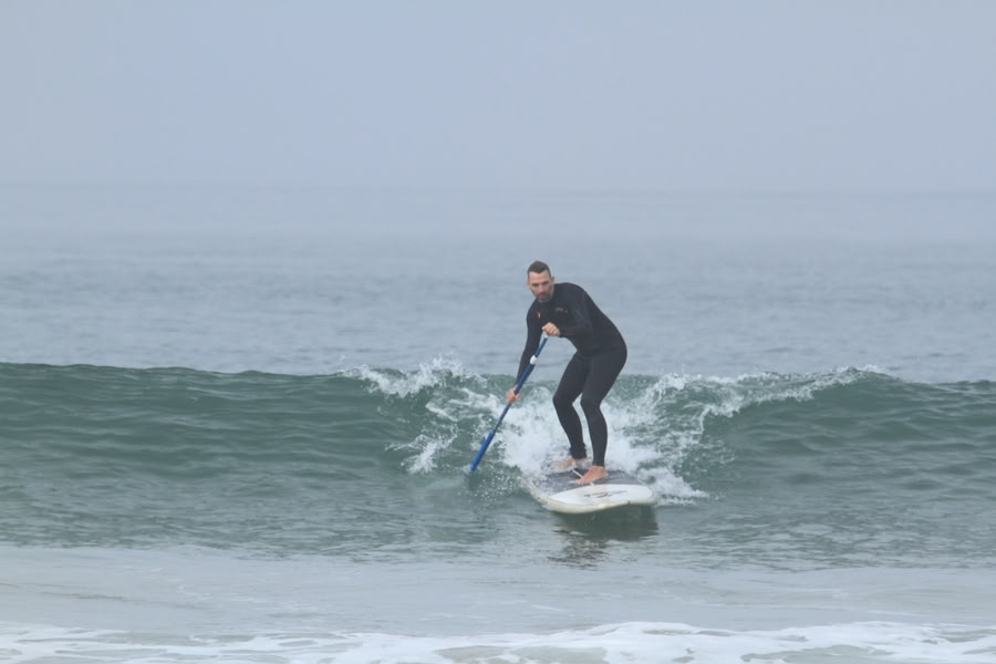 Surf de remo y yoga