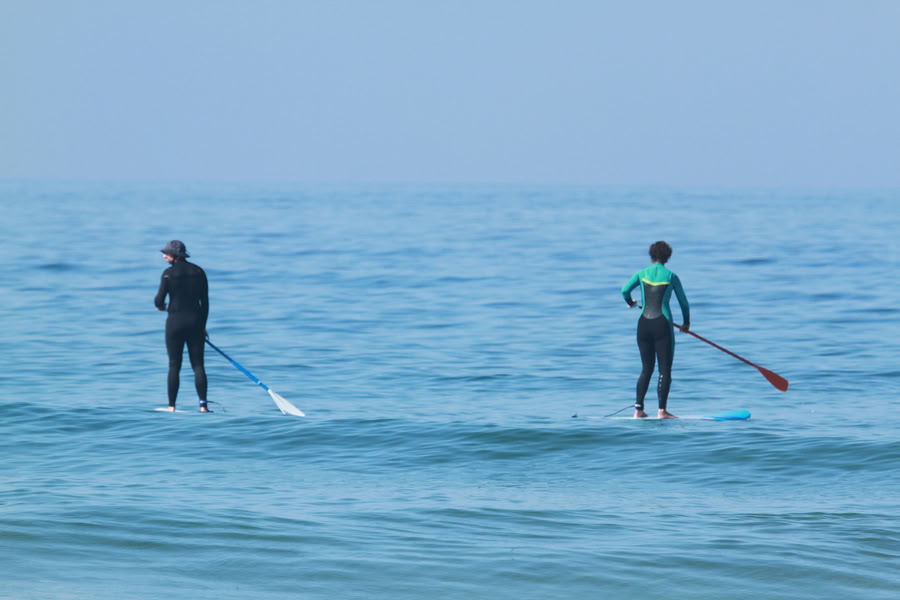 Surf de remo y yoga