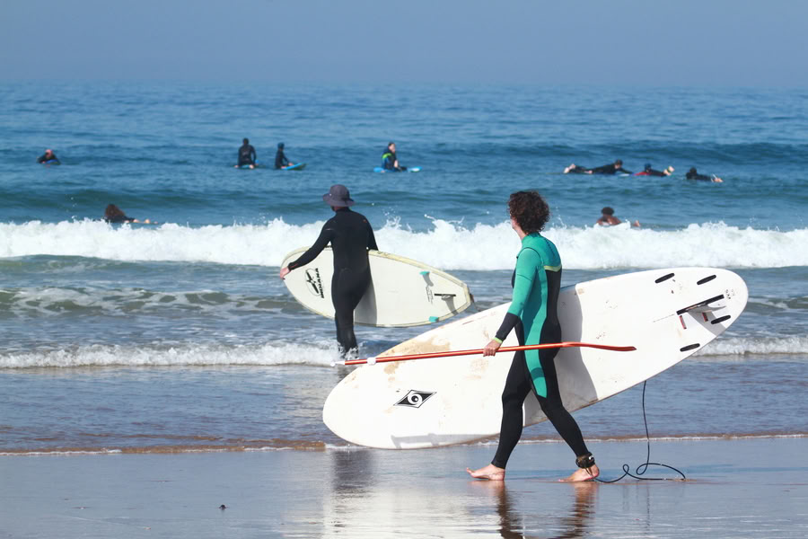 Surf de remo y yoga