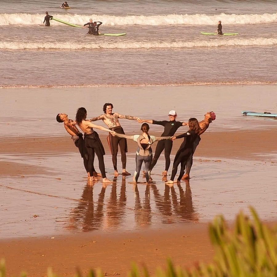 Surf de remo y yoga