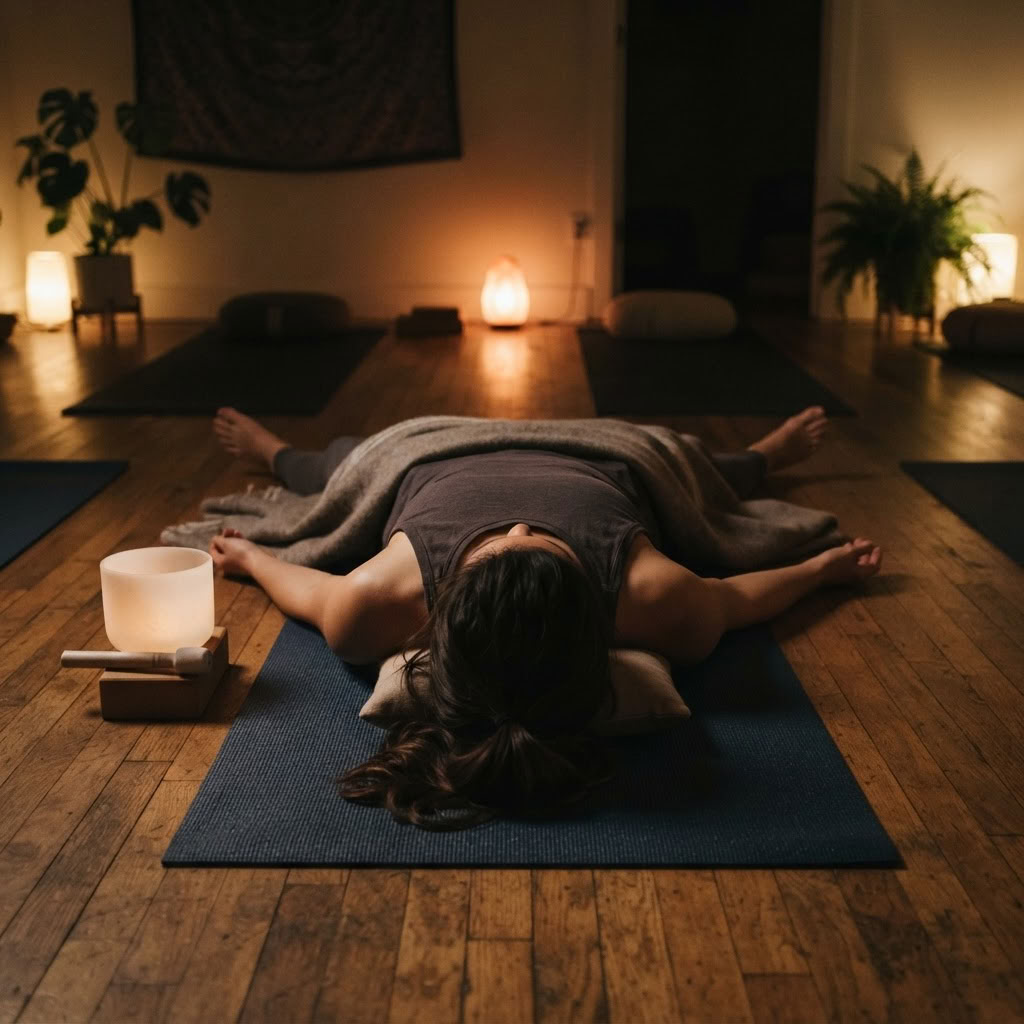 Serie vespertina de Kriya y Savasana con sonido